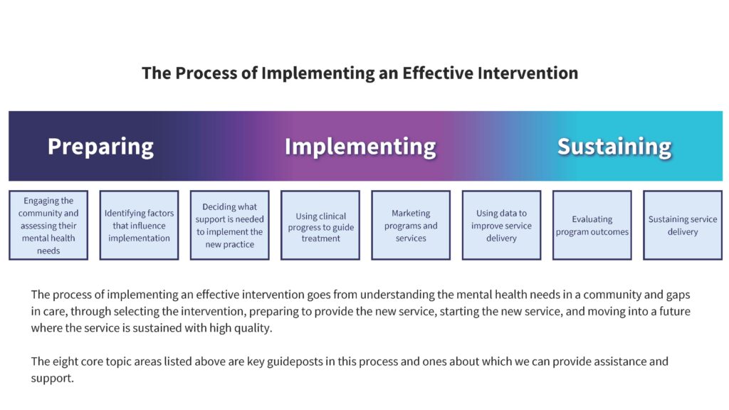 The process of implementing an effective intervention graphic PDF screenshot