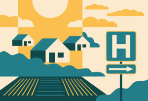 Rural Healthcare program conceptual banner Rural Healthcare program conceptual banner